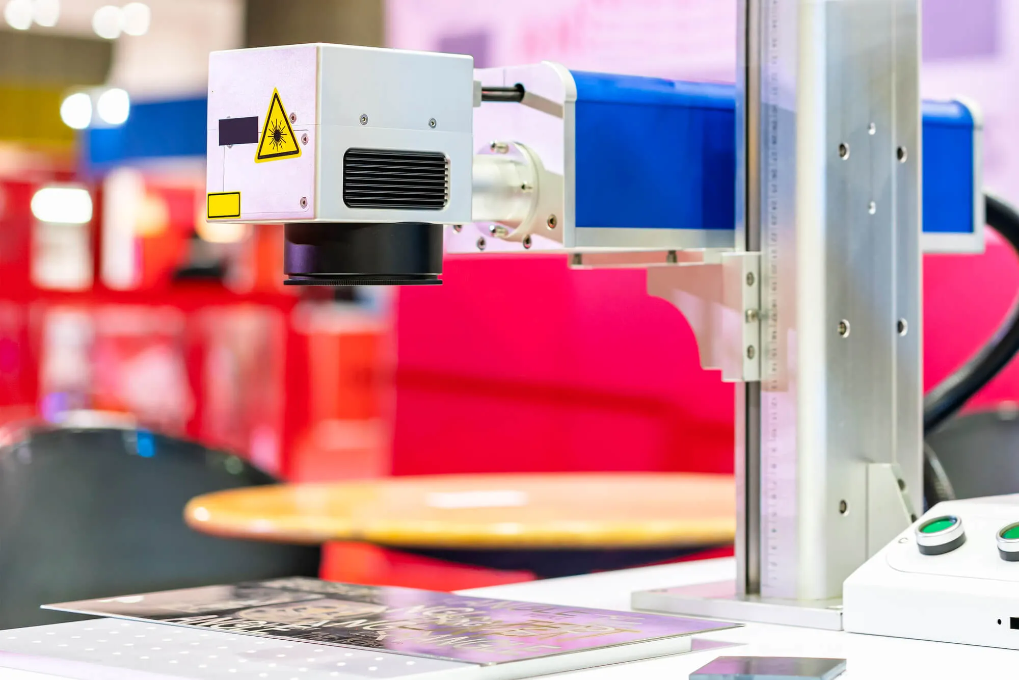 Machine for laser marking