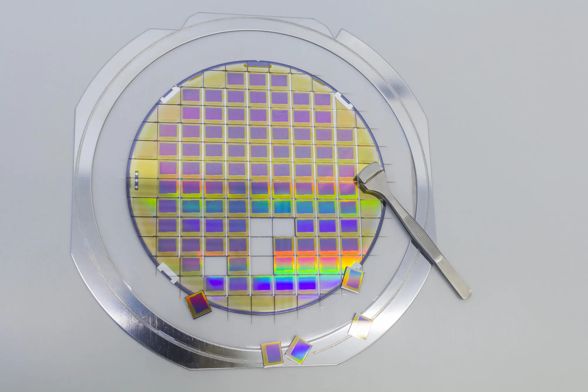 Silicon wafer manufacturing finished product.
