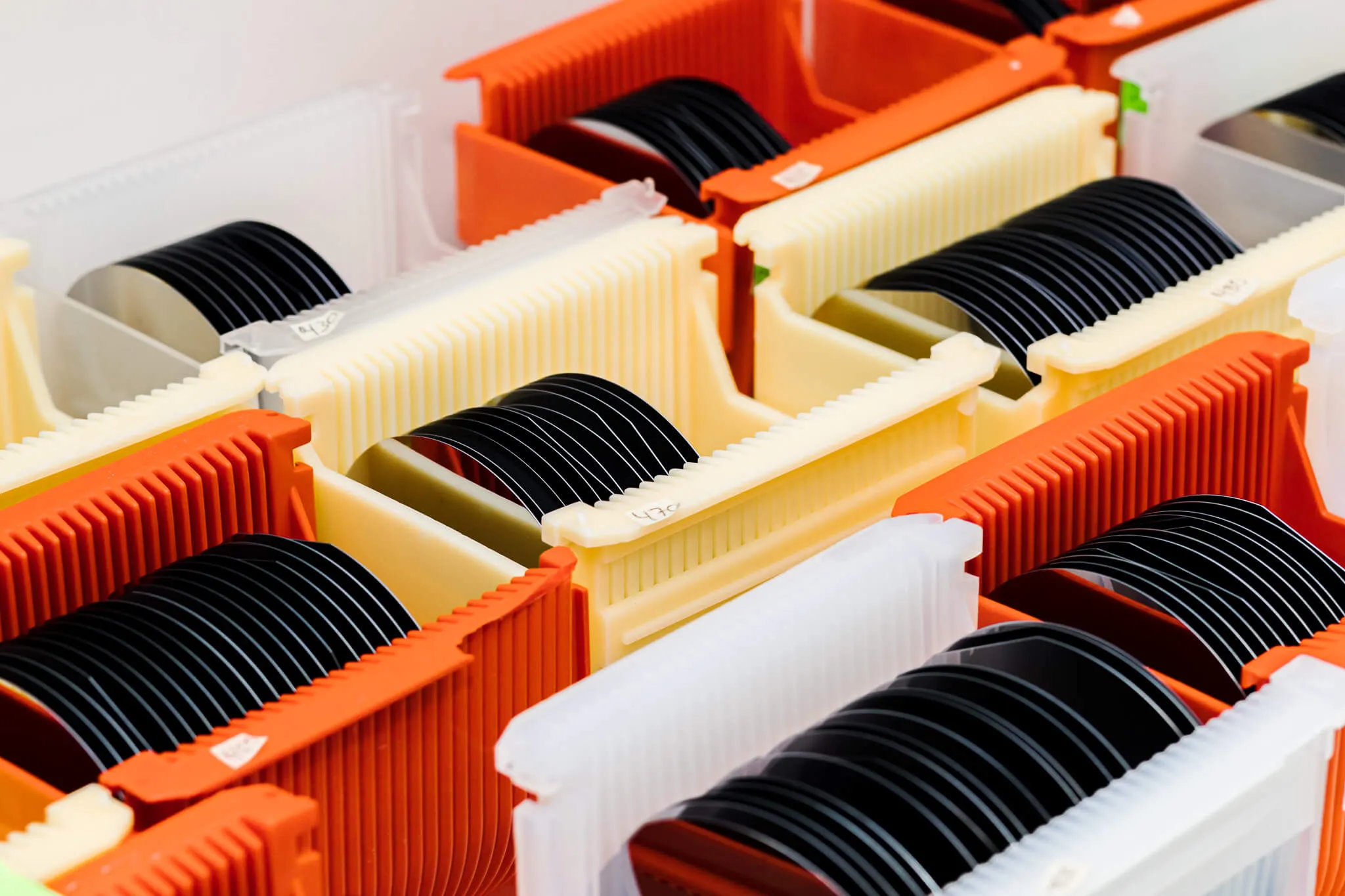 Chips Made of Thin Silicon Wafers Waste