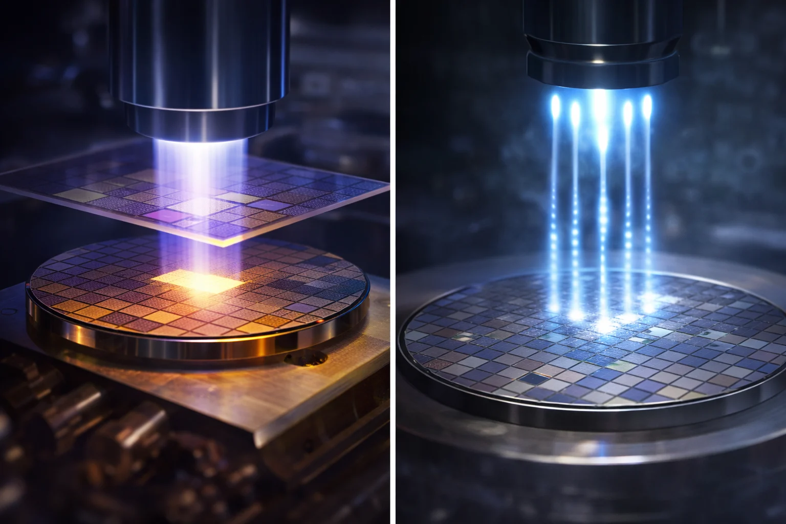 silicon wafer processing- lithrography and etching