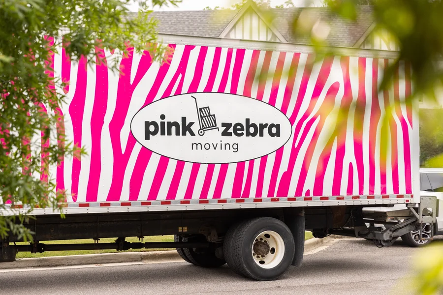 pink-zebra-moving-truck-parked-at-home-hamilton-indiana