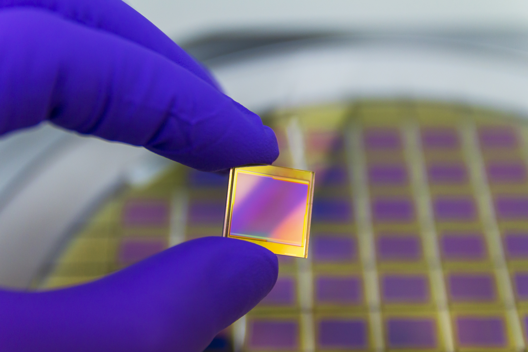 single chip inspection following siilicon wafer processing