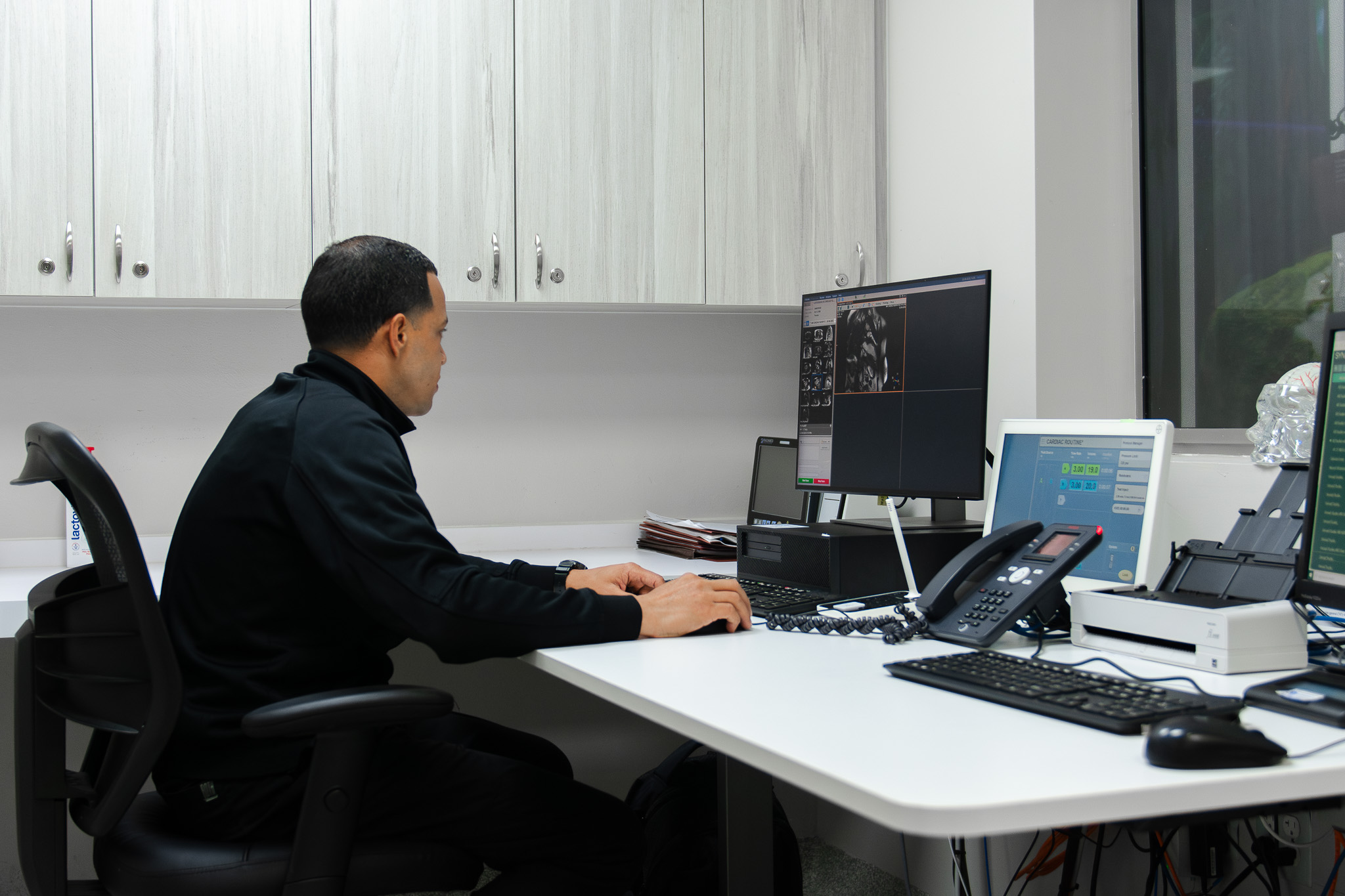 Paciente en estudio mediante CT Scan
