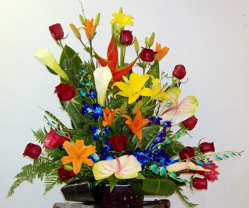 Floral Arrangement, Tropical Arrangement, Exclusive Design, Romantic Gift, I Love You, Romance Flowers, Romantic Flowers, Get Well Soon, Graduation Gift, Thinking of You