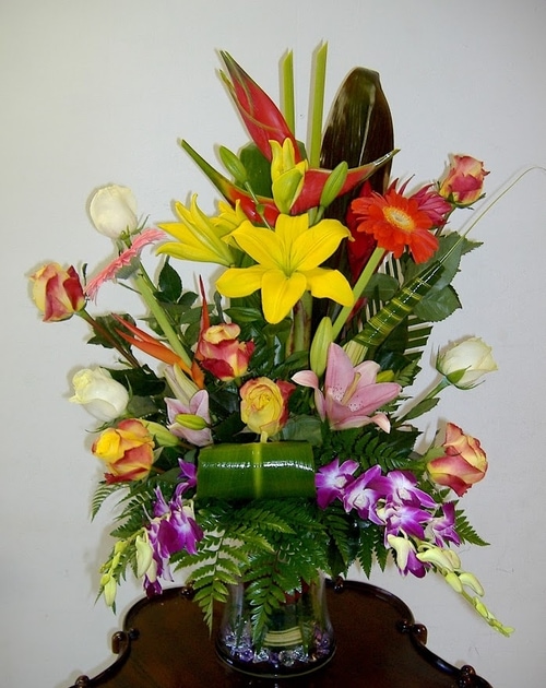 Floral Arrangement, Tropical Arrangement, Exclusive Design, Romantic Gift, I Love You, Romance Flowers, Romantic Flowers, Get Well Soon, Graduation Gift, Thinking of You