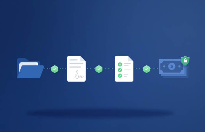 A 3D-style cylinder made of green glowing rings on a dark blue background, symbolizing data-driven success through high verification accuracy.