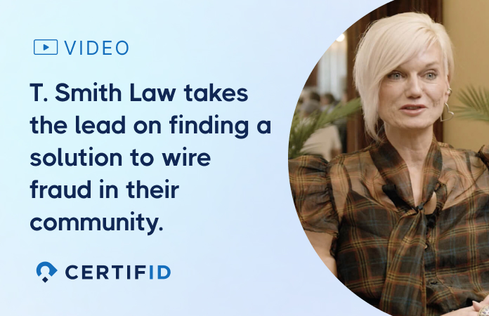 Webinar promo image with a speaker’s face and text that reads, “Lessons from a Home Buyer to the Title Industry: We Need Your Protection,” featuring the CERTIFID logo and a green “Webinar” label.