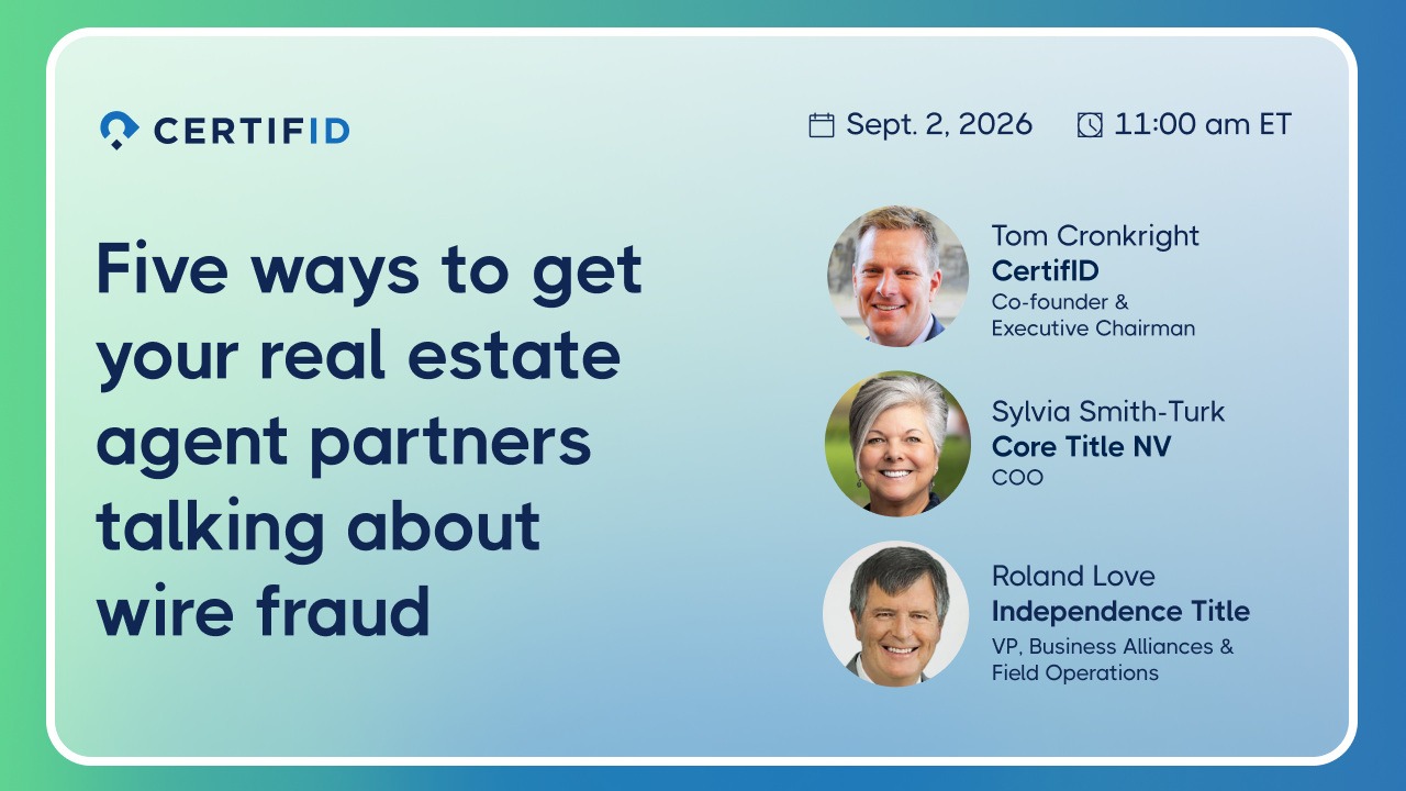 Summer Panel: Five ways to get your real estate agent partners talking about wire fraud