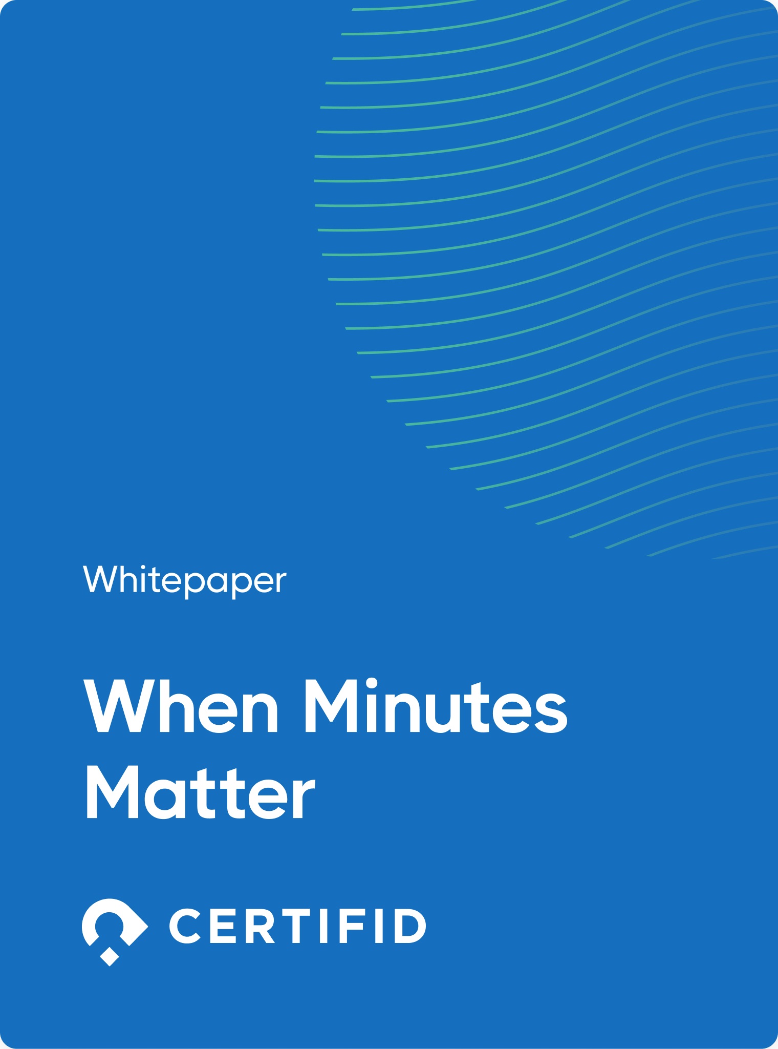 Cover image - Whitepaper - When Minutes Matter