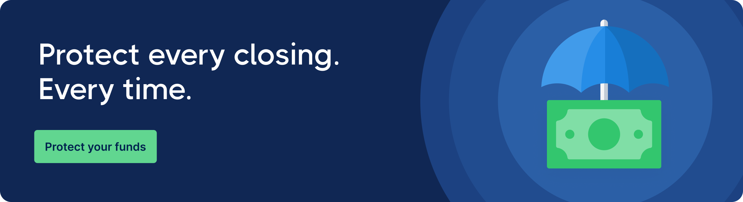 CertifID demo CTA banner: Protect every closing. Every time. Protect your funds.