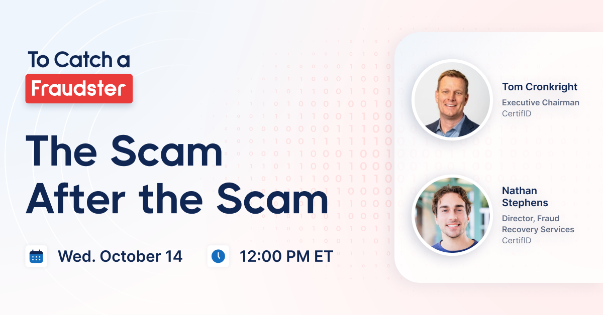To Catch a Fraudster: The scam after the scam