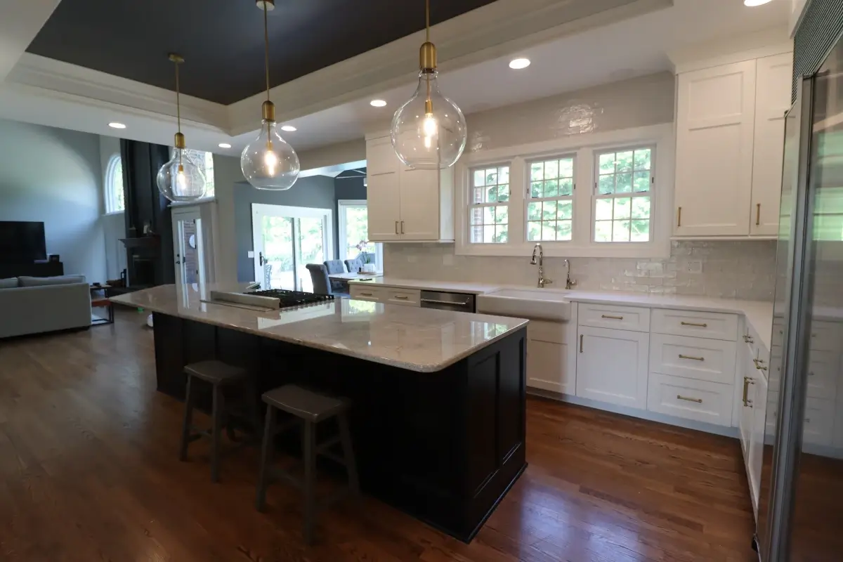 a finished kitchen design project