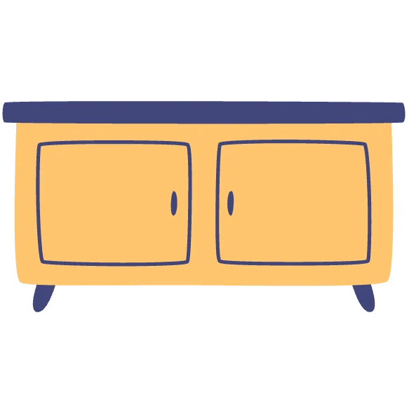a cabinet graphic