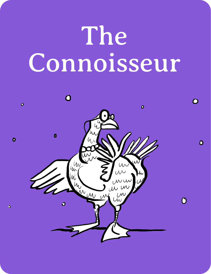 Penguin Randomhouse Canada the connoissuer character