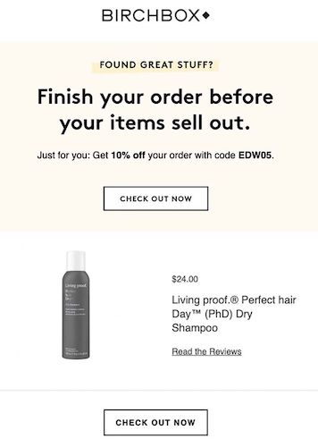 Birchbox - call for finishing order and extra 10% discount with code: EDW05