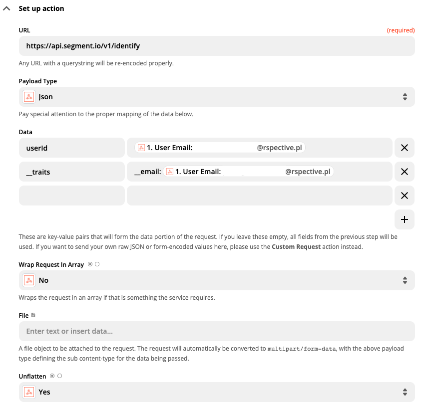 Set up Zapier <> Segment connection