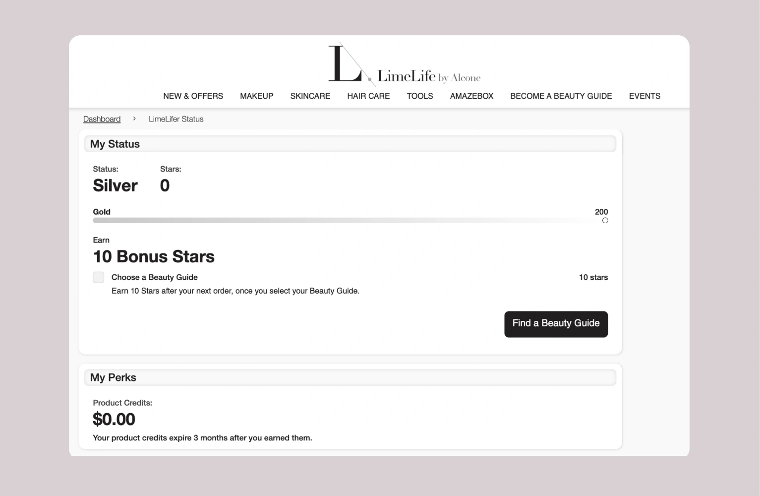 Example of LimeLife wallet experience