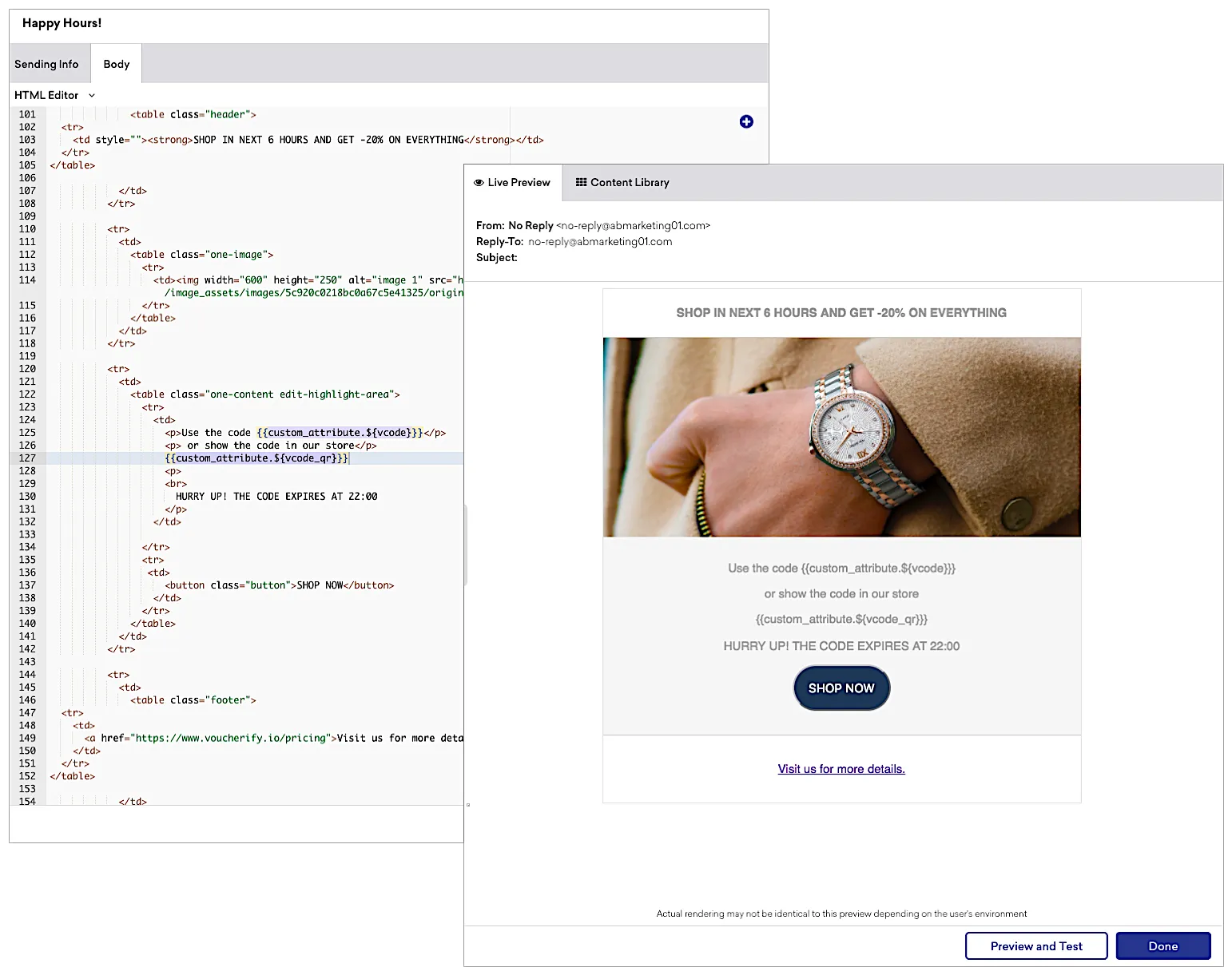Example of Braze Connected Content