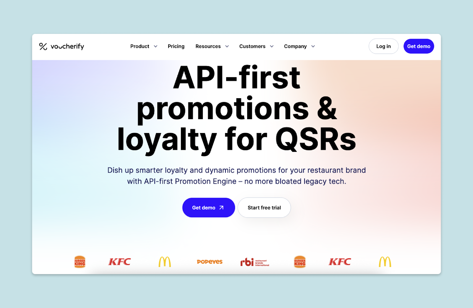 Voucherify loyalty home screen