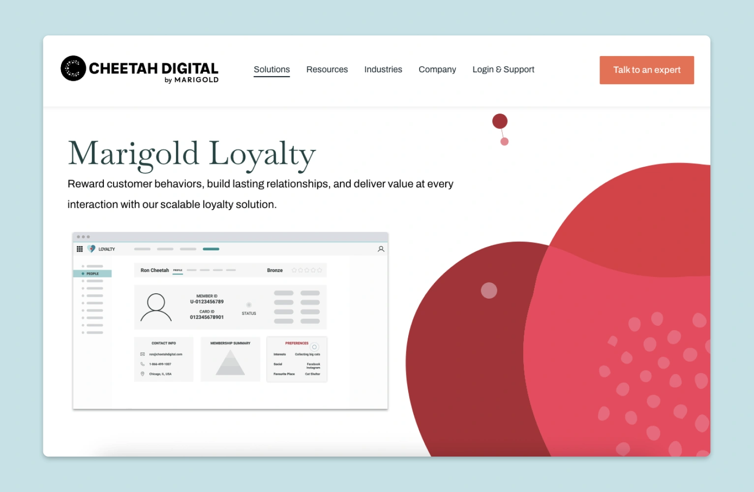 Marigold loyalty home screen