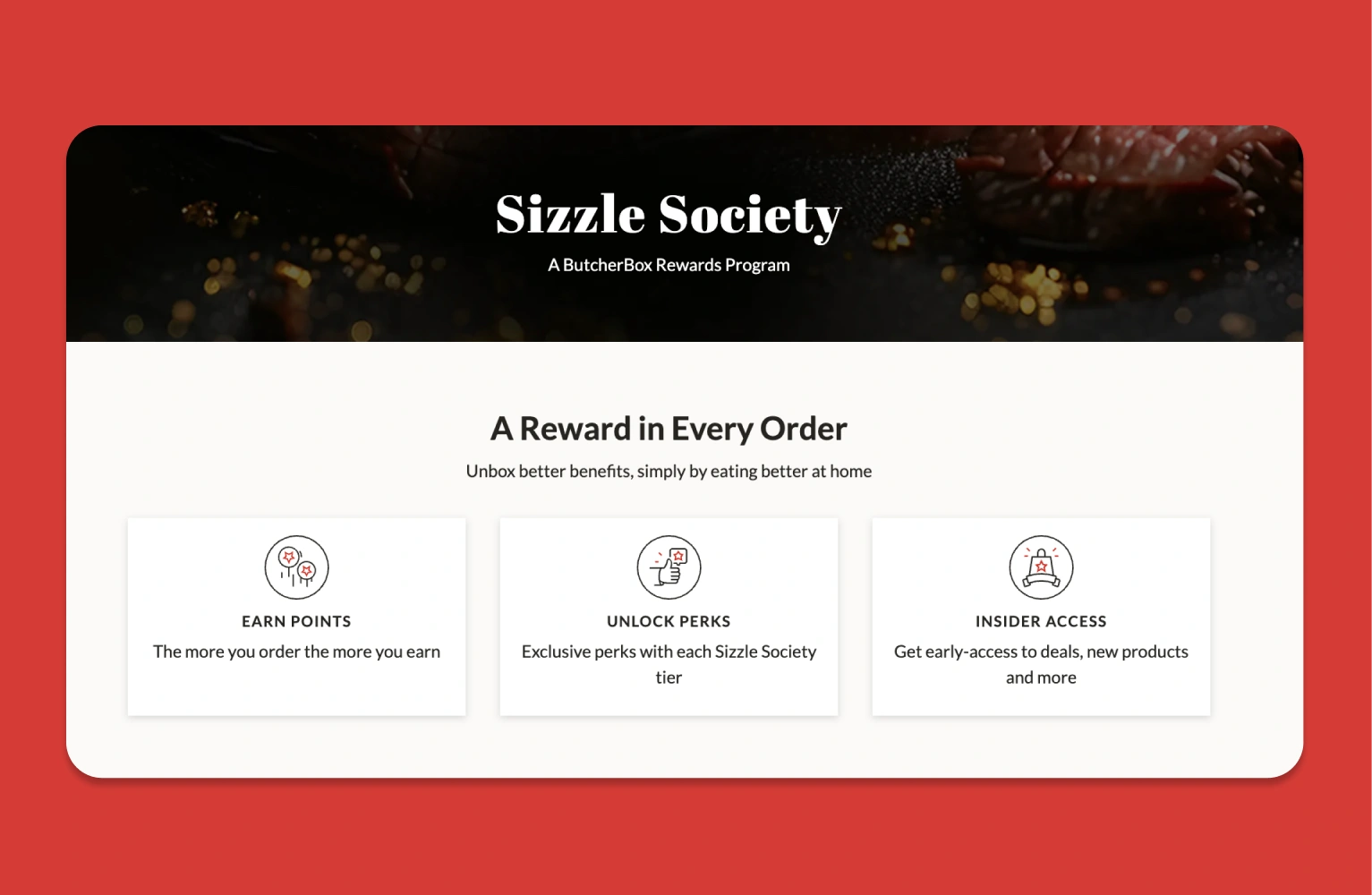 Butcher case study: loyalty program perks overview