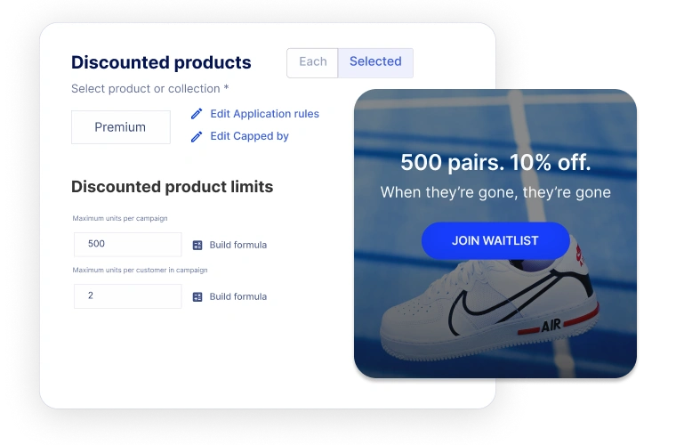 Product release: Discount caps