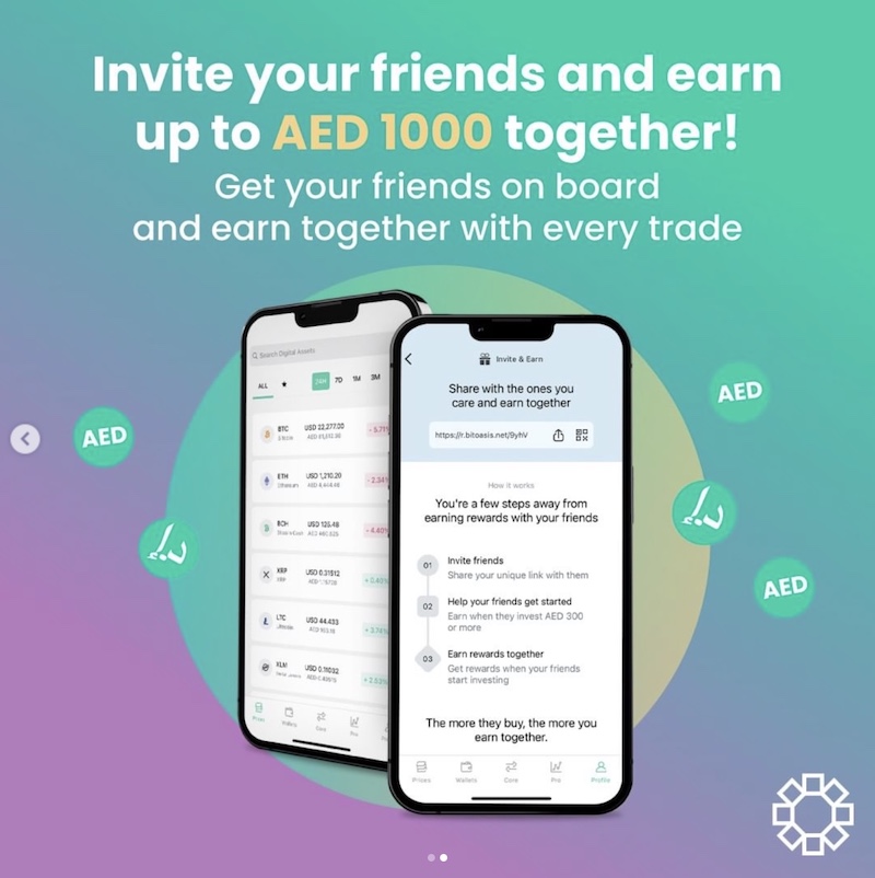 BitOasis referral program