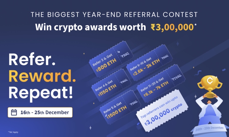 CoinDCX referral contest presentation