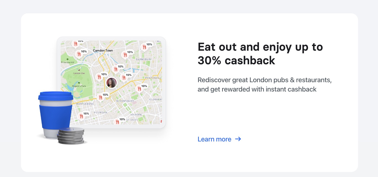 Revolut Rewards – example of a geolocation-based loyalty rewards