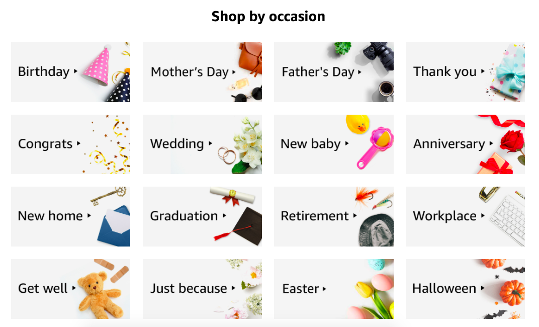 Amazon card templates