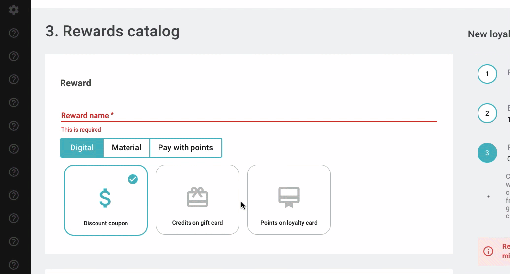 Reward Catalog in Voucherify