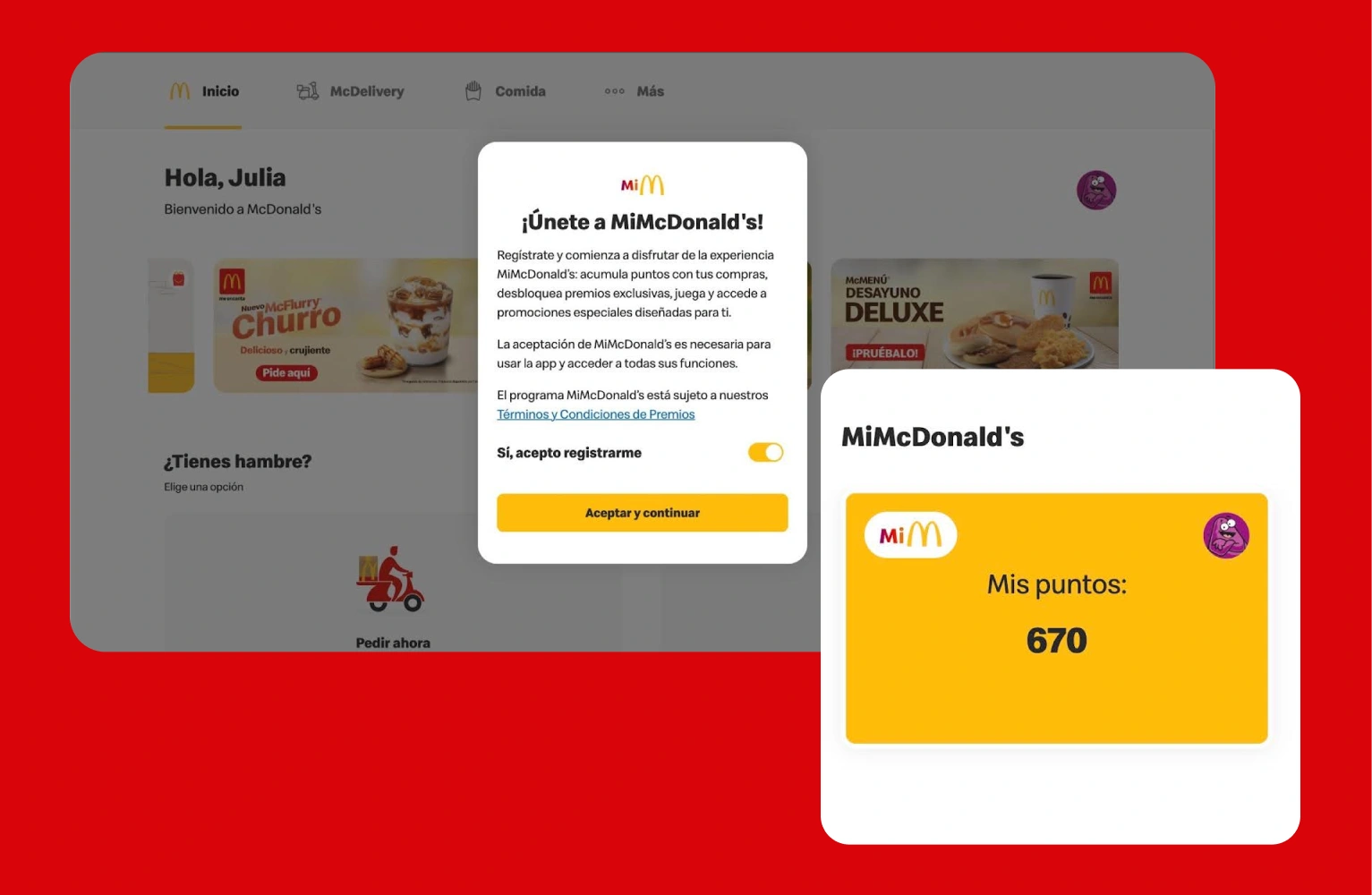 McDonald's loyalty flow