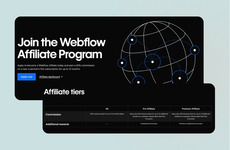 Example of Webflow referral