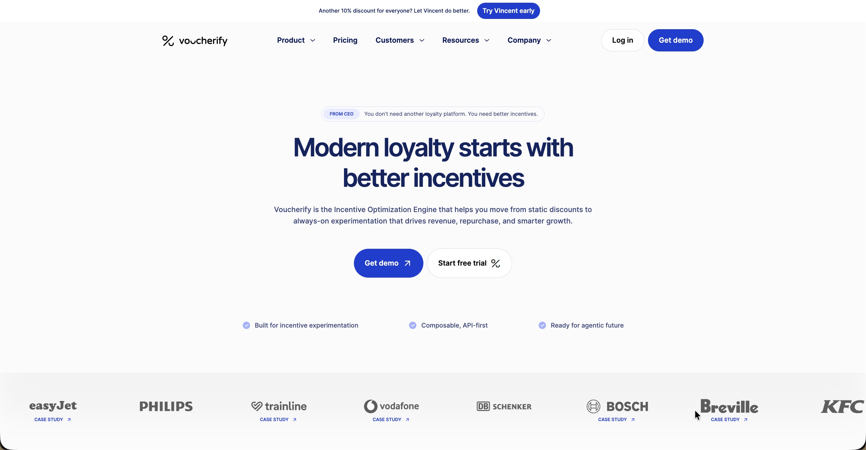 Voucherify hero page
