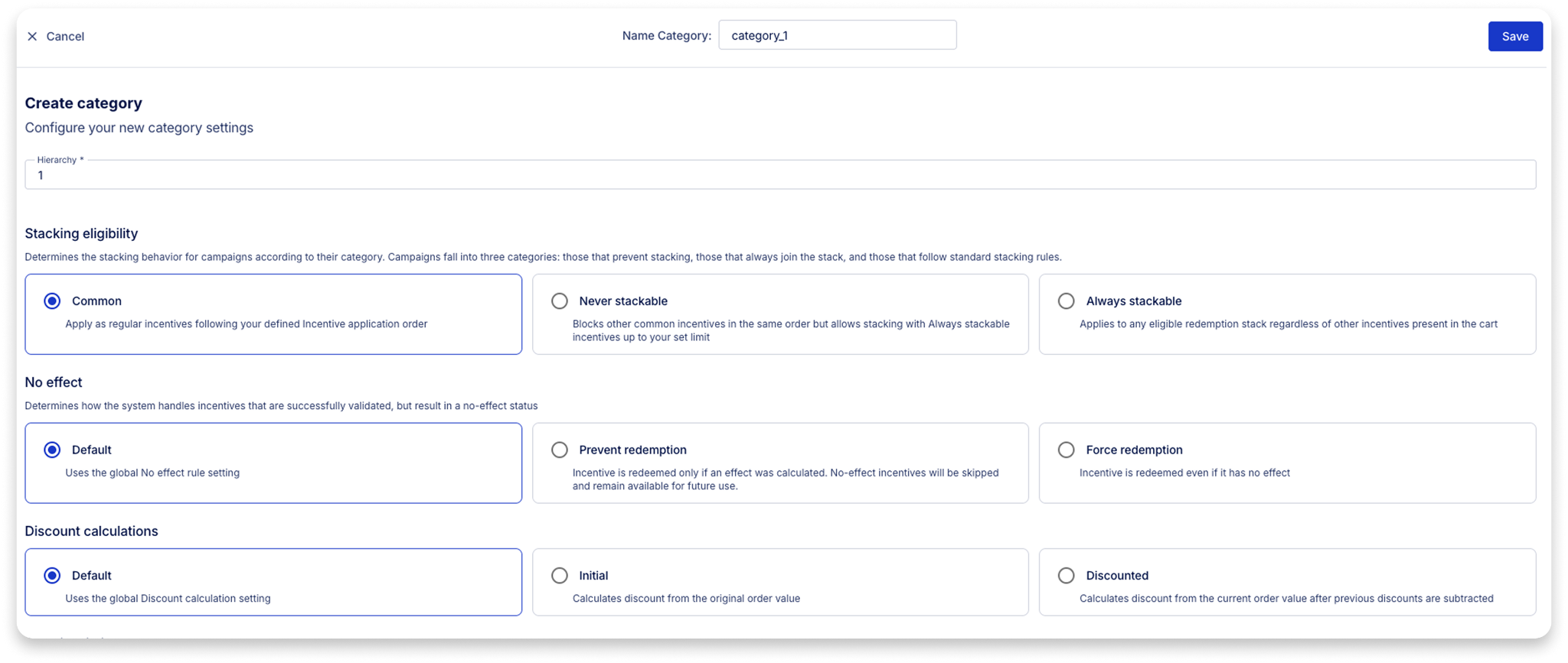 Voucherify Stacking Eligibility Settings