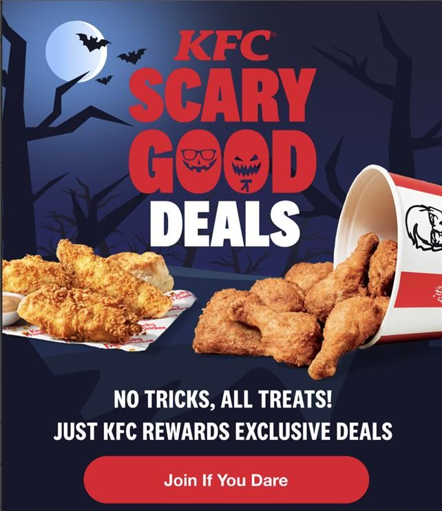 Multi-day Halloween rewards campaign: KFC