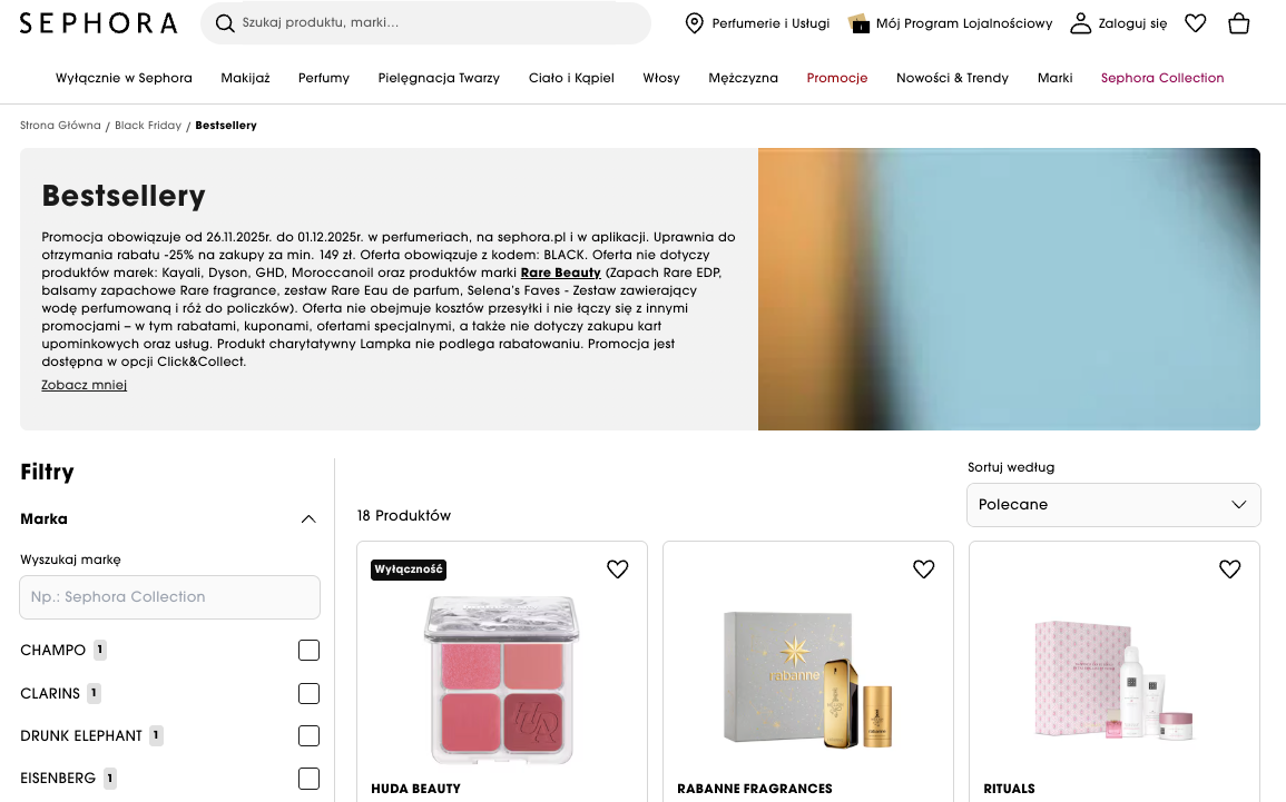 Sephora's Black Friday threshold discount