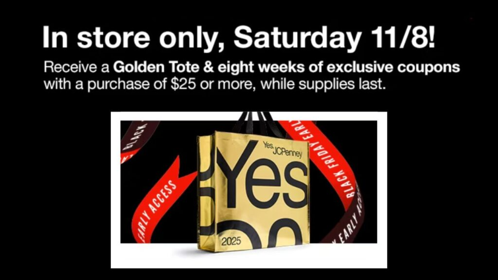 JCPenney's Golden Tote BF deal