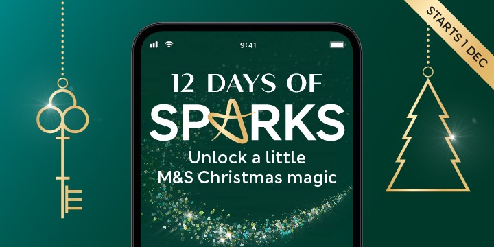 Marks& Spencer 12 days of sparks Christmas promotion