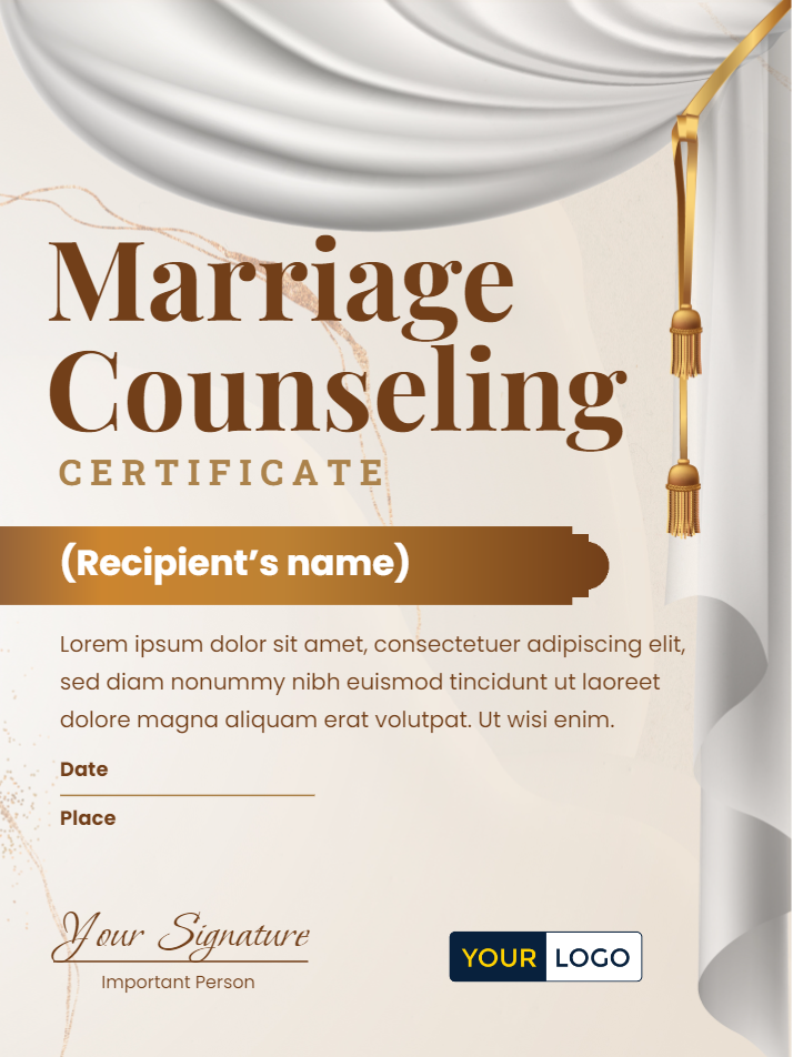 5 FREE Marriage Counseling Certificate Templates | Virtualbadge.io