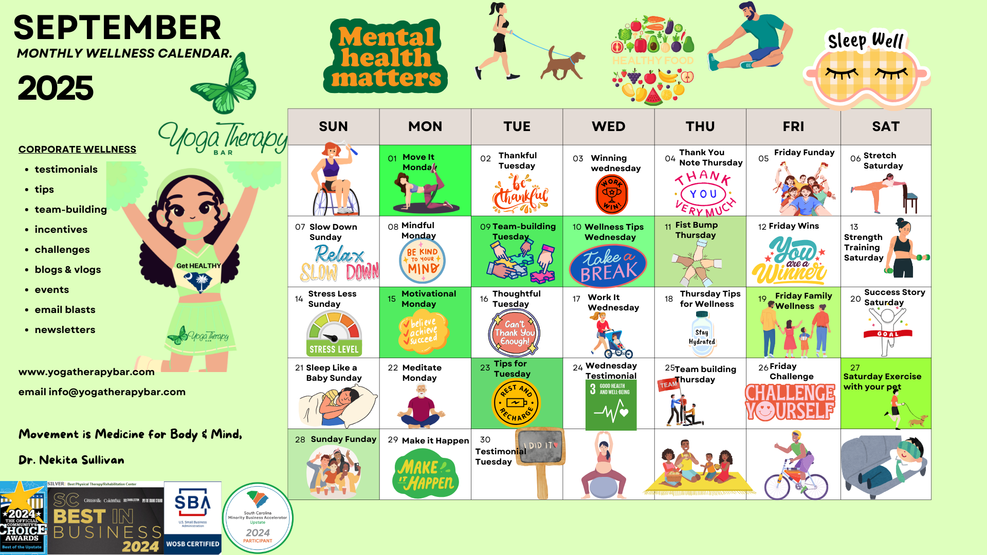 Wellness on a Schedule: From Burnout to Balance "September Self-Care"
