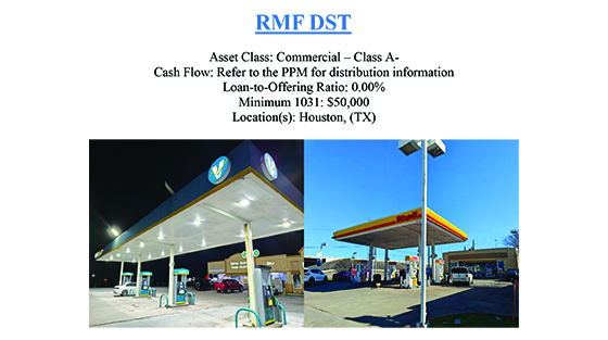 Two gas stations side by side; one is a Valero station at night and the other is a Shell station in daylight.