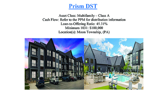 Two images of a multifamily residential complex showing nighttime exterior parking area and daytime pool with surrounding buildings.