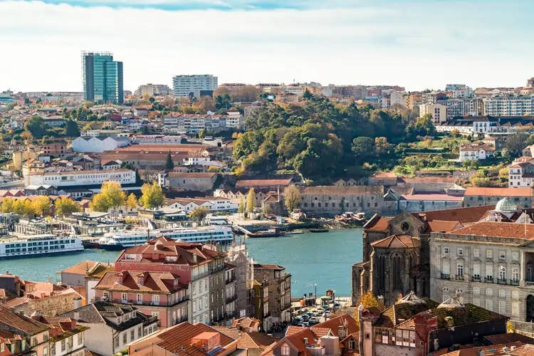 portugal porto old town douro river