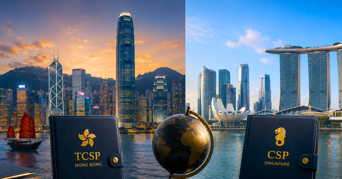 Hong Kong TCSP vs Singapore CSP: регулируемые корпоративные услуги 