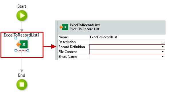 #4.13. Excel to Record List properties