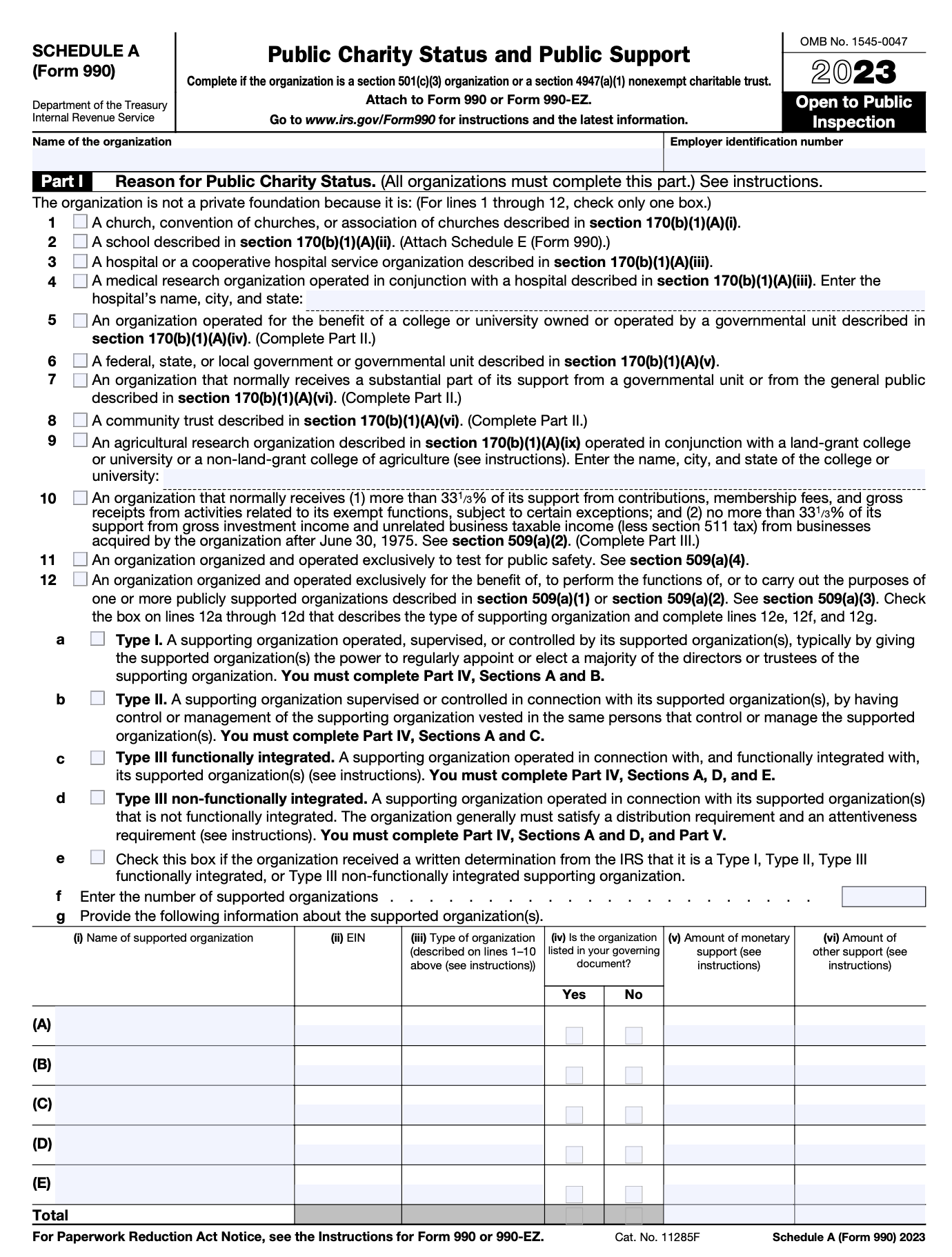 Instructions for Filling Out Form 990 Schedule A | Pilot Blog