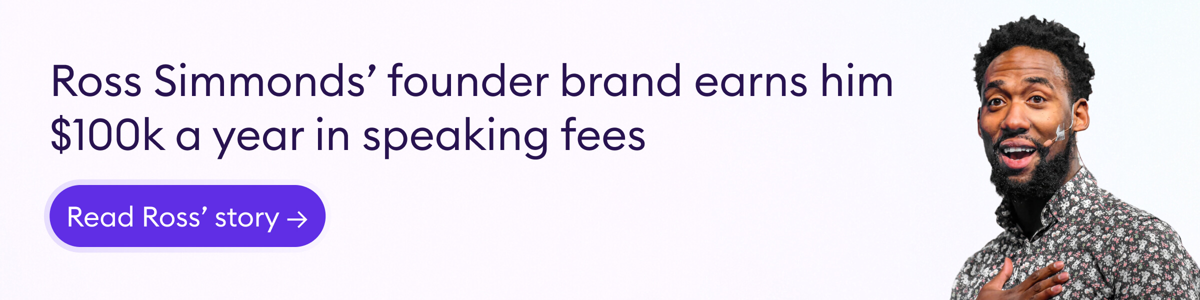 A photo of Ross Simmonds at Foundation Marketing 