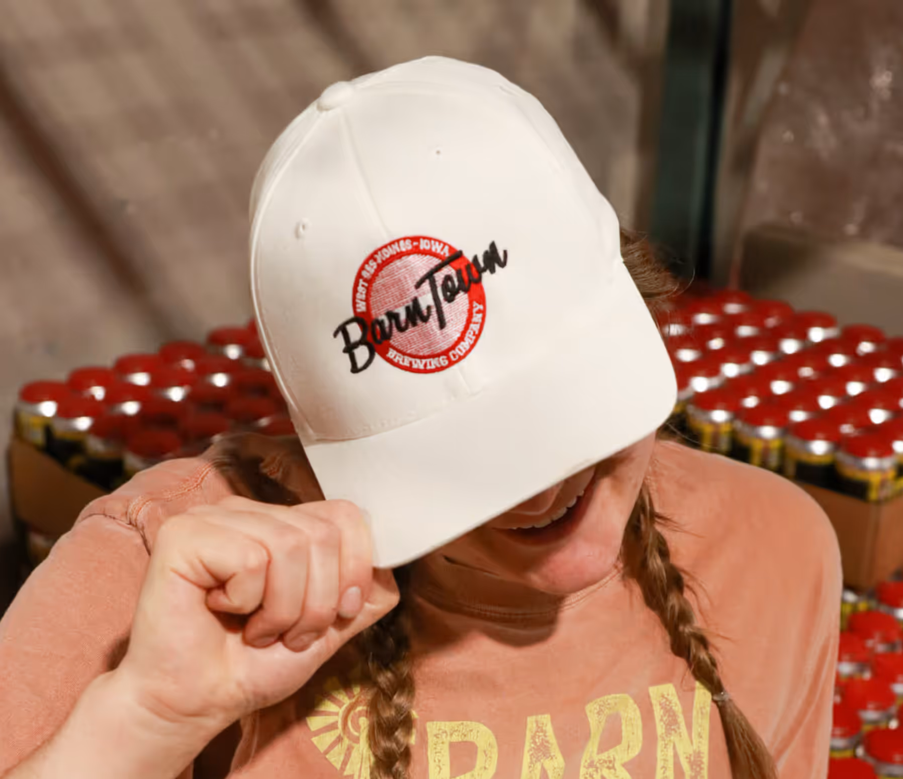 Circle Logo Cap - White