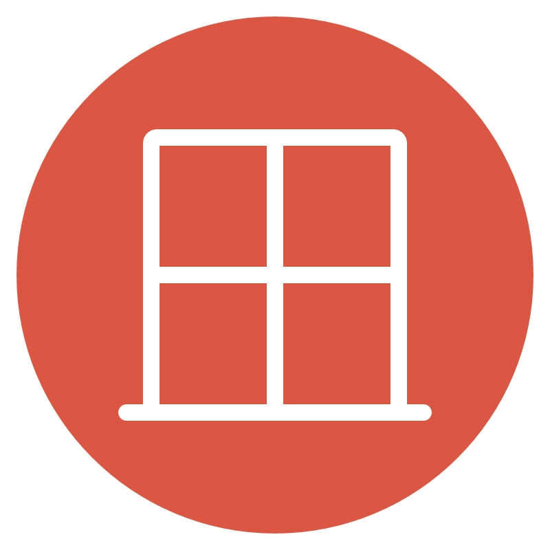 Window orange icon